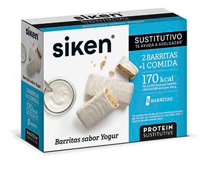 Siken Sustitutivo Barrita Yogur 8 Unidades