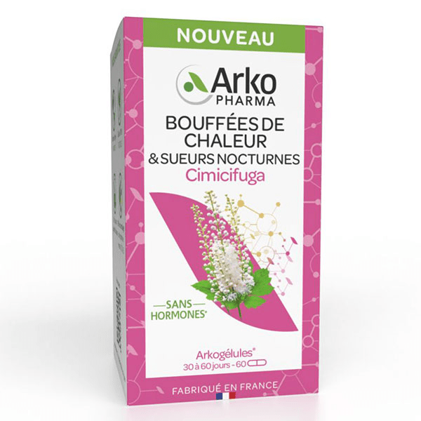 Arkogélules Bouffées de chaleur & Sueurs nocturnes Cimicifuga 60 gélules