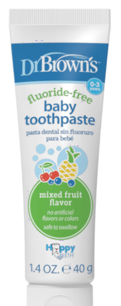 Dr Brown's Dentífrico Natural Mix de Frutas Variadas 0-3 Años 40 gr