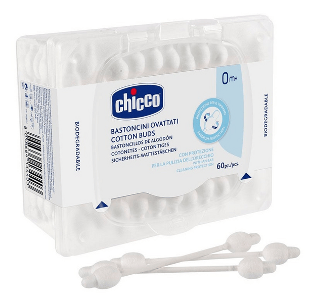 Chicco Bastoncillos de Algodón 60 Uds