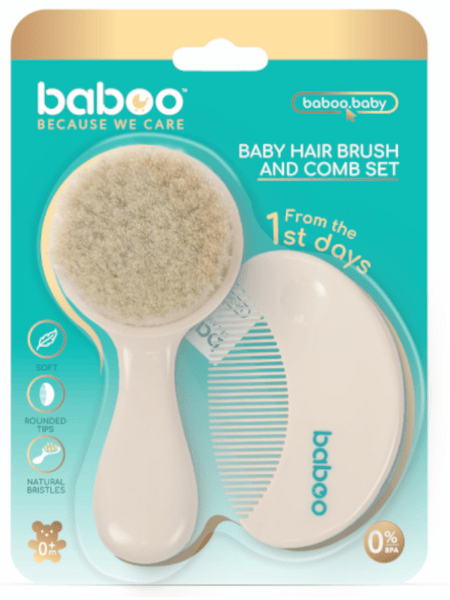 Baboo Set de Cepillo y Peine +0m