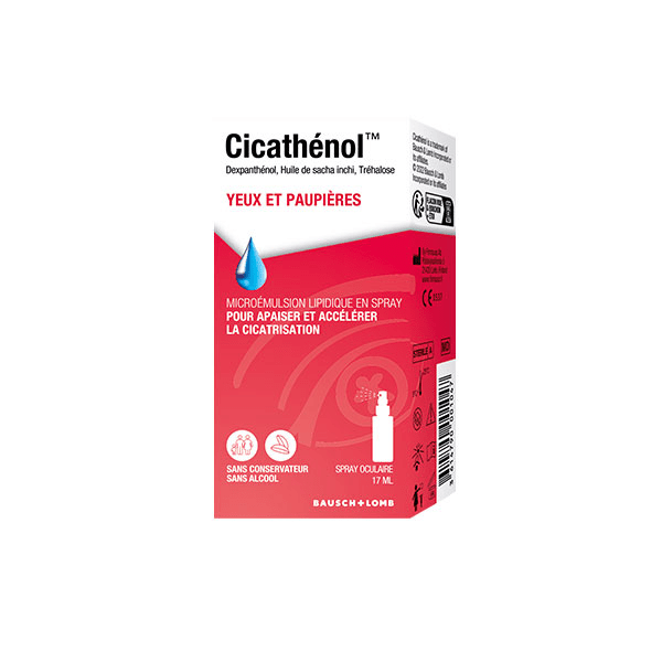 Cicathenol Apaise et Accélére la Cicatrisation des Yeux et Paupières 17ml 4