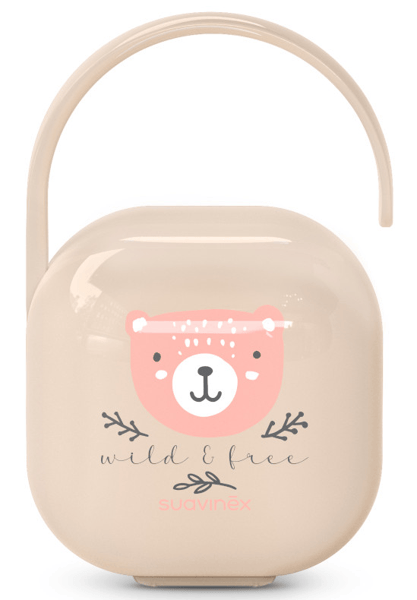 Suavinex Wild&Free Portachupetes con Asita Flexible Rosa