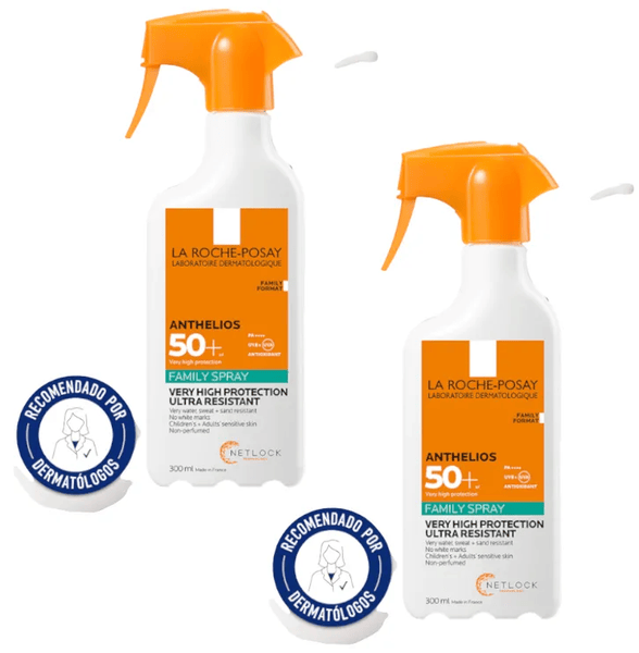 la roche posay anthelios spray familiar spf50 2x300 ml