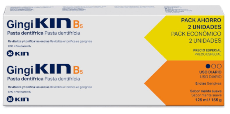 Kin Gingikin B5 Pasta Dentífrica 2X125 Ml