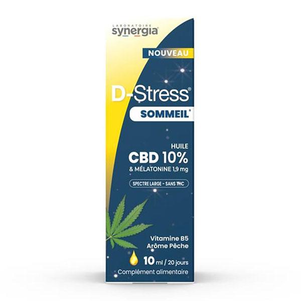 D-Stress Sommeil Huile CBD 10% - Flacon pipette 10 ml 2