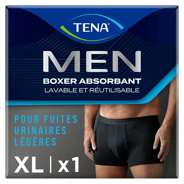  Men Boxer lavable Noir Taille XL