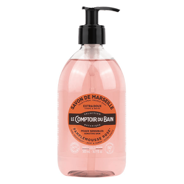 Savon de Marseille Pamplemousse Rose Extra Doux 500ml 4