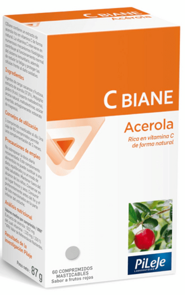Pileje C Biane Acerola 60 Comprimidos