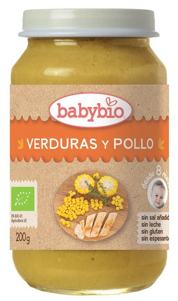 BabyBio Tarrito Menú Tradicion Pollo 200gr