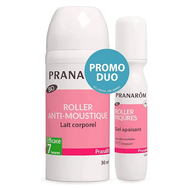 Pranarôm PranaBB Duo Roller Anti-Moust 30 ml + Après-Piqûres 15 ml Promo 3