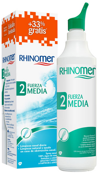 Rhinomer 2 Fuerza Media Spray Nasal 180 Ml