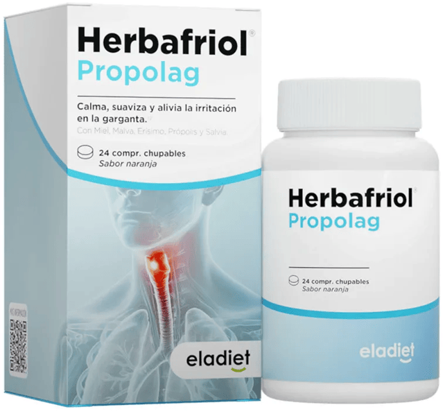 Eladiet Herbafriol Propolag Naranja 24 Comprimidos Chupar