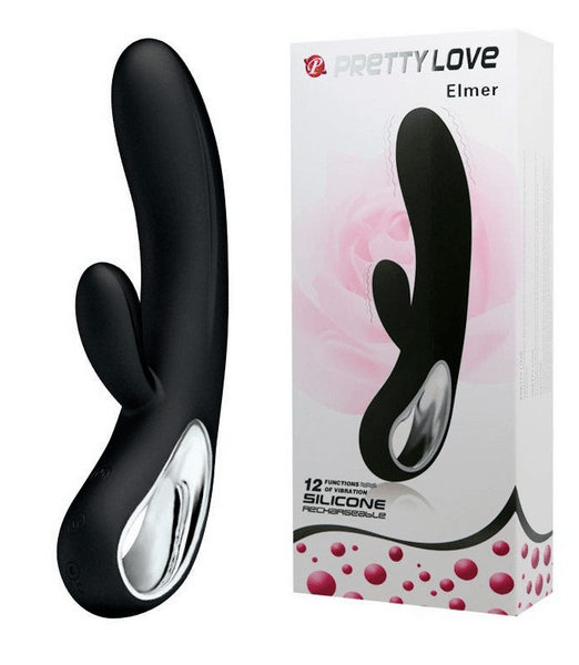 Love Vibrador Elmer Recargable 12 Funciones Pretty Negro