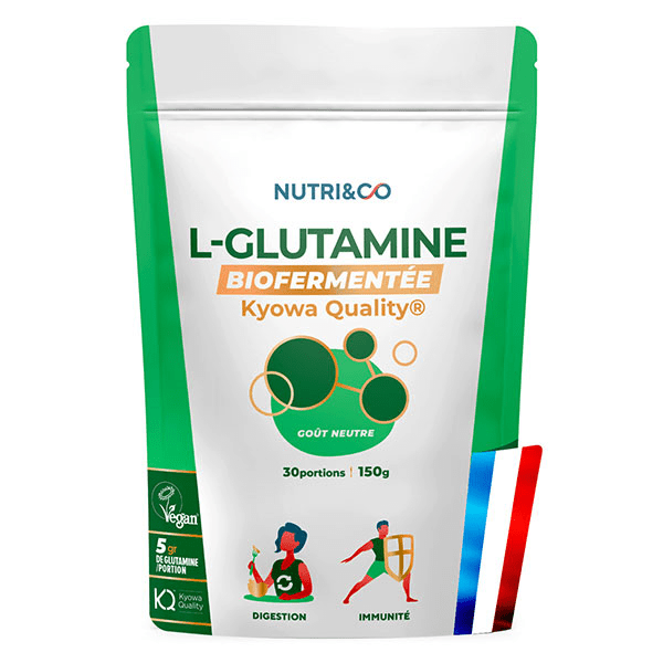 Nutri&Co L-Glutamine Qualité Kyowa® Goût Neutre - 150g Vegan 2