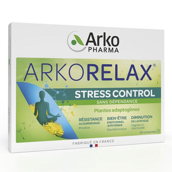 Arkorelax Stress Control Magnésium Vitamine B6 30 comprimés 2