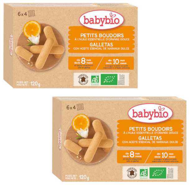 BabyBio Galletas Dentición +8m 2x120 gr