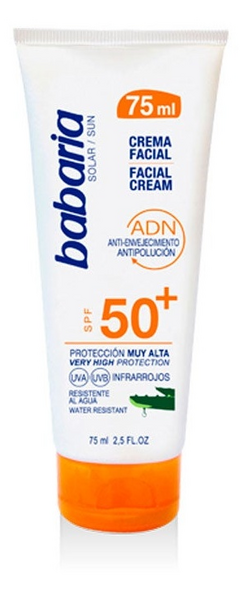 Babaria Crema Solar Facial Aloe Vera SPF50 75ml