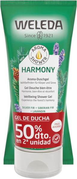 Weleda Gel Aroma Shower Harmony 2x200 Ml