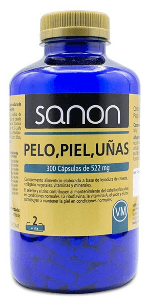 Sanon Pelo, Piel Y Uñas 522 Mg 300 Cápsulas