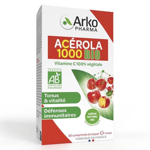 Azinc Naturel Acérola 1000 Bio 30 comprimés