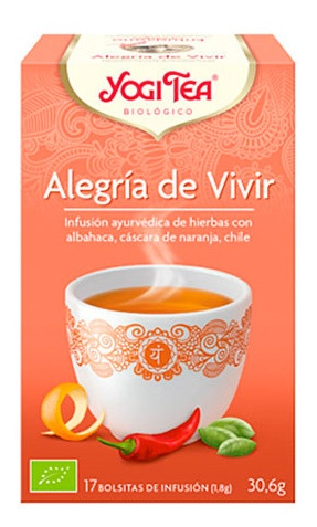 Yogi Tea Alegría De Vivir 17 Bolsitas