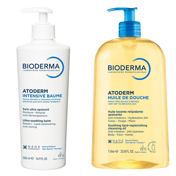 Atoderm Duo Nutrition Intense Huile de Douche 1L + Intensive Baume 500ml