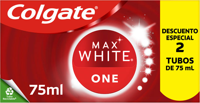 Colgate Max White One Pasta De Dientes Blanqueadora 2x75 Ml