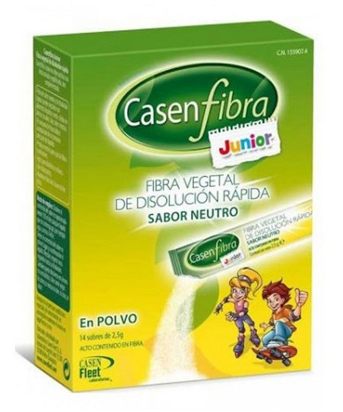 CasenFibra Junior Fibra Vegetal Polvo Sabor Neutro 14 Sticks