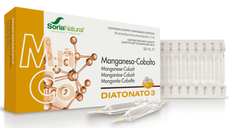 Soria Natural Diatonato 3-Manganeso-Cobalto 28 Ampollas