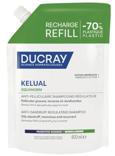 Ducray ¡25% Dto! Kelual Squanorm Refill Champú Anticaspa 400 Ml - Imagen 4