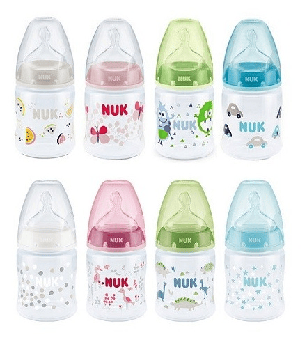 Nuk First Choice Biberón Silicona 0-6m 150 ml Verde con Monstruos