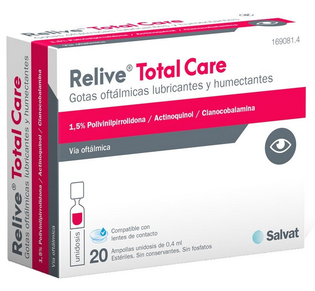 Relive Total Care Gotas Oftálmicas 20 Monodosis