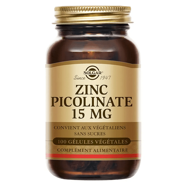 Zinc Picolinate 15mg 100 gélules 3