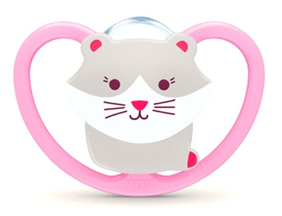 Nuk Chupete Space 6-18m Silicona Rosa Gatito
