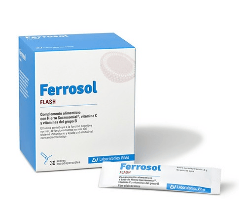 Ferrosol Rojos Flash Hierro Sucrosomial 30 Sobres - Imagen 4