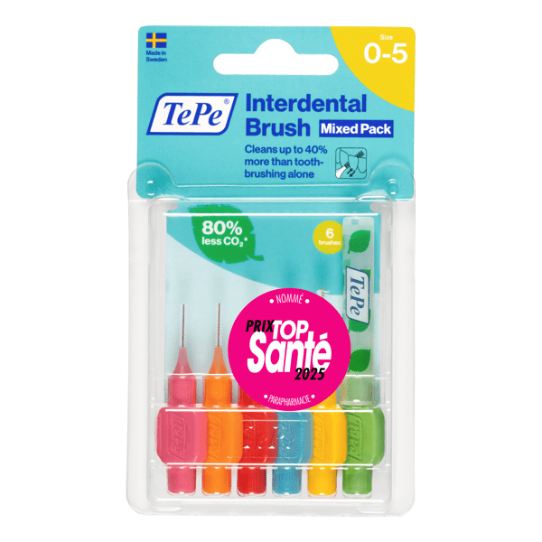 Brossettes Interdentaires Originales Assortiment toutes tailles (0.4-0.8 mm) 6 brossettes 3