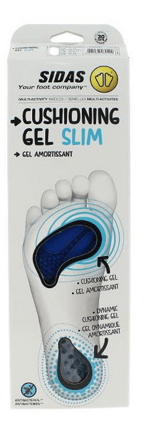 Sidas Plantillas Cushioning Gel Slim Talla XL 2 uds