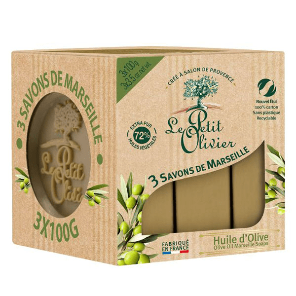 - 3 Savons de Marseille Huile d'Olive 3x100g 2