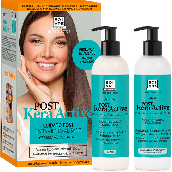 Soivre Kit Post Alisado Brasileño Proactiva Kera Active