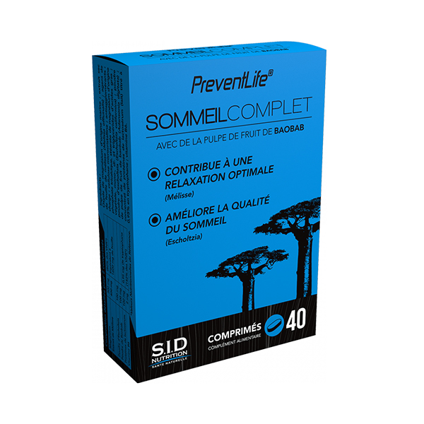Prevent Life Sommeil Complet 40 comprimés