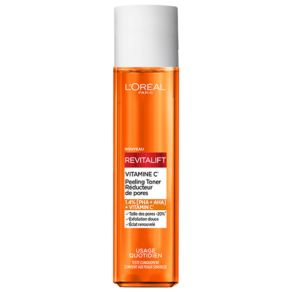 Bright Reveal Peeling Toner Réducteur de pores Vitamine C 180ml