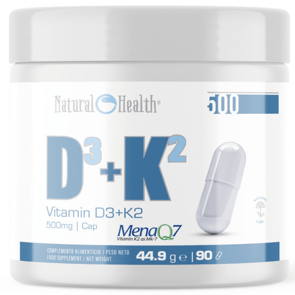 Natural Health Vitamin D3 4000ui + K2 90 Cápsulas