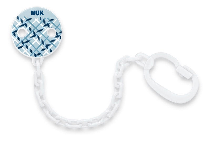 Nuk Cadenita Sujeta Chupetes Azul 1 ud