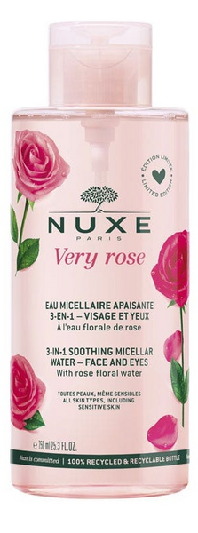 Nuxe Very Rose Agua Micelar 3 En 1 Calmante 750ml