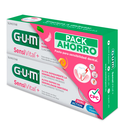 GUM® SensiVital+ Gel Dental Duplo 2x75ml