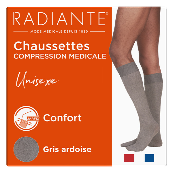 Chaussettes de compression Gris Ressource Taille 2 Classe 2