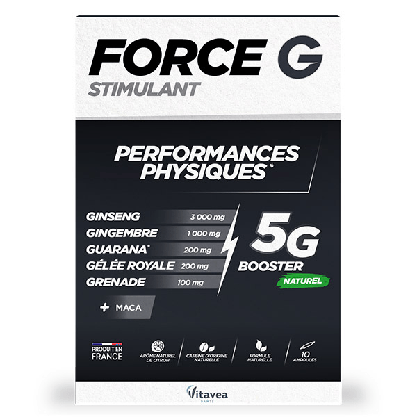 Force G Stimulant Performances Physiques 10 ampoules 3
