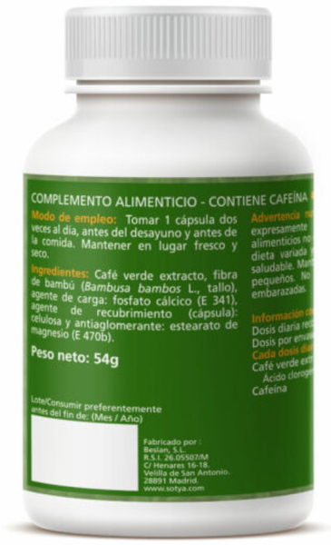 Sotya Café Verde 90 Cápsulas