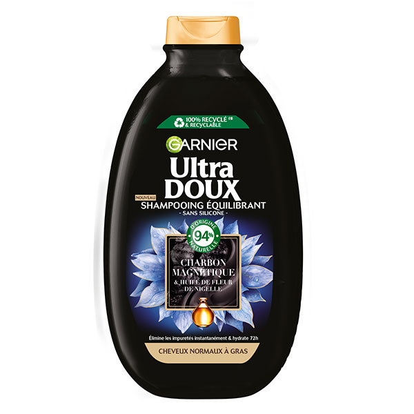 Ultra Doux Shampooing Charbon Magnétique Équilibrant 600ml
